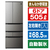 シャープ 505L 6ドア冷蔵庫 プラズマクラスター冷蔵庫 ラスティックダークメタル SJMF51MH-イメージ1
