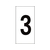 日本緑十字社 数字ステッカー 3 数字-3(特大) 100×50mm 10枚組 オレフィン FC043FY-8151320-イメージ1