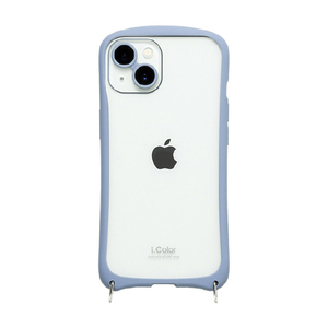 NATURAL design iPhone 15/14用背面型ケース i.Color スカイブルー IP23-61-ICSH02-イメージ2