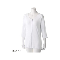 ケアファッション 7分袖ワンタッチシャツ(2枚組)(婦人) ホワイト M FCP5171-09800411