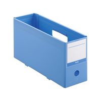 プラス 収納ボックス PPボックスファイル ハーフ 抗菌 A4 ブルー 76520 FCR5617-76520 / FL-201A