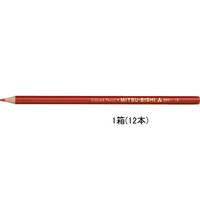 三菱鉛筆 色鉛筆 K880 しゅいろ 12本 しゅいろ1ダース(12本) F877356-K880.16