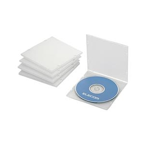 エレコム Blu-ray/DVD/CDケース(スリム/PP/1枚収納) 5パック CCD-JPCS5シリーズ クリア CCD-JPCS5CR-イメージ1