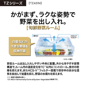 AQUA 512L 4ドア冷蔵庫 TZシリーズ(スペシャルエディション) ダークシルバー AQR-TZA51N(DS)-イメージ18