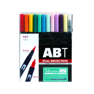 トンボ鉛筆 デュアルブラッシュペン ABT 36色ベーシック F040159-AB-T36CBA-イメージ1