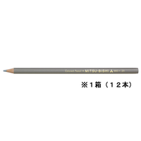 三菱鉛筆 色鉛筆 ねずみいろ 12本 ねずみいろ1ダース(12本) F883699-K880.23