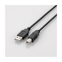 エレコム USB2．0ケーブル(1．0m) ブラック U2CBN10BK