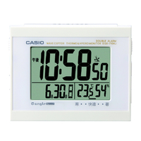 カシオ 電波置時計 e angle select ホワイト DQD-710KJ-7BJR