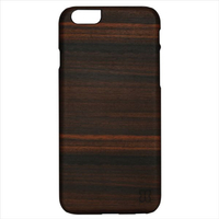 Man & Wood iPhone 6s Plus/6 Plus用天然木ケース Ebony ブラックフレーム I4996I6P