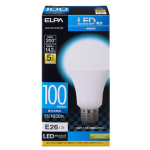 エルパ LED電球 E26口金 全光束1650lm(14．2W一般電球タイプ) 昼光色相当 LDA14D-G-G5105-イメージ1