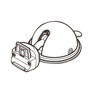 ユピテル 吸着盤クレードルキット 黒 OP-CU100-イメージ1