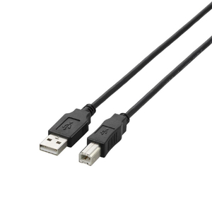 エレコム USB2．0ケーブル(2．0m) ブラック U2C-BN20BK-イメージ2